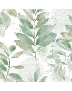 IHR Frokostserviet 3-lags 20stk - Soft Petal Leaves