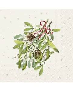 IHR Kaffeserviet 3-lags 20stk - Mistletoes Cream