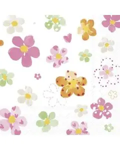 IHR Frokostserviet 3-lags 20stk - Joyful Flowers Light Rose