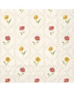 IHR Frokostserviet 3-lags 20stk - Soft Sunset Pattern Cream