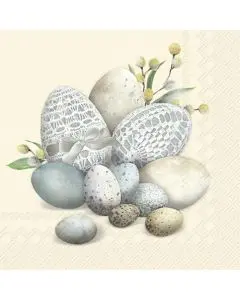 IHR Frokostserviet 3-lags 20stk - Eggs Cream