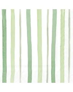 IHR Frokostserviet 3-lags 20stk - Happy Stripes Green