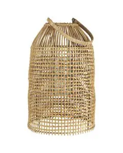 Lygte m/glasindsats og hank uden bund, åbning Ø:12 cm