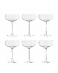 Bloomingville Astrid Champagneglas 25cl 6stk - Klar
