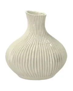 Villa Collection Eik Vase 31x33cm Creme