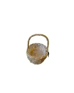 Aafod Bykurv Oval Rattan 30x25x10 cm - Grå