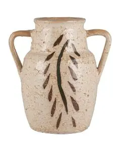 Vase Avignon m/hanke Bladmønster