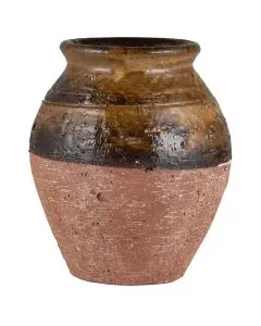 Vase Avignon m/brun glasur 