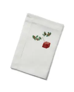 Langkilde & Søn Juleserviet med rød gave