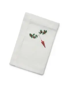 Langkilde & Søn Juleserviet med rødt kræmmerhus