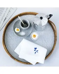 Langkilde & Søn Stofserviet m. Kærmindesøster