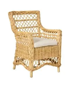 Ib Laursen Stol m/1 hynde lys rattan - Juliana