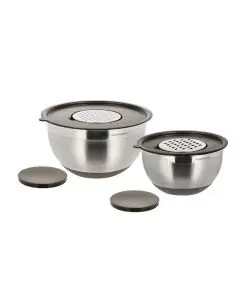 Blomsterbergs Røreskåle 8 dele 3+5 Liter - Latte