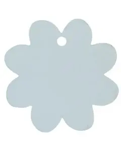 Pakkepynt blomst Lyseblå/Grå