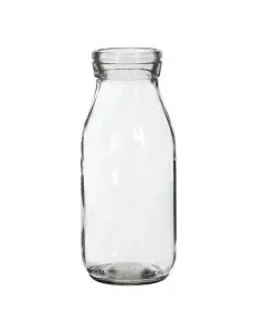 Vase Flaske Glas 14cm - Klar