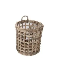 Rattan tæppe kurv Ø40xH42cm