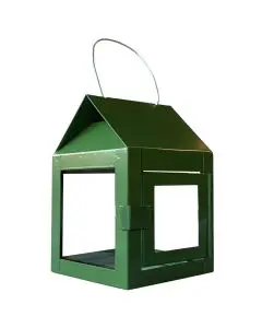 A2 Living Hængelanterne 8x12cm - Galvaniseret Olivengrøn
