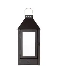 Lanterne Galvaniseret Sort - 19x42,5cm