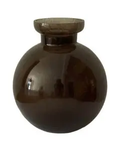 Vase Genbrugsglas - Røgfarvet