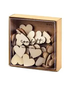 Bordpynt Hjerter - Træ