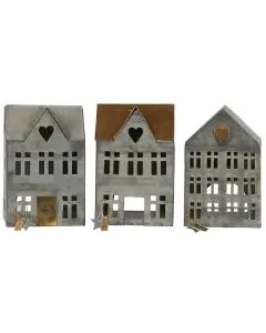 Hus t/fyrfadslys Stillenat - Assorteret