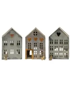 Hus t/fyrfadslys Stillenat - Assorteret