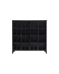 Nordal Downtown Vitrineskab 120x114cm - Sort