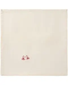 Ib Laursen Stofserviet Atlantis m/krabbe - Butter cream