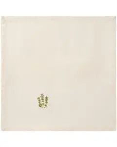 Ib Laursen Stofserviet Summer Vibes m/timian - Butter cream