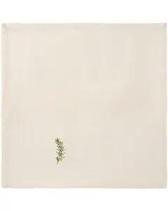 Ib Laursen Stofserviet Summer Vibes m/rosmarin - Butter cream