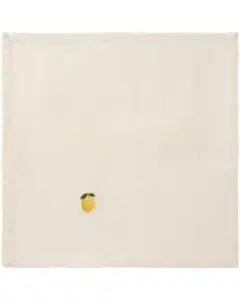 Ib Laursen Stofserviet Summer Vibes m/citron - Butter cream