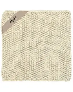 Grydelap Mynte Strikket - Latte