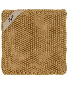 Grydelap Mynte Strikket - Mustard
