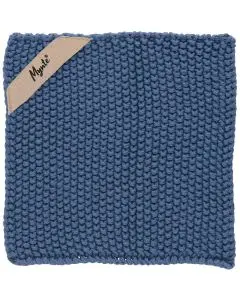 Grydelap Mynte Strikket - Cornflower