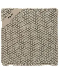 Grydelap Mynte Strikket - Sand