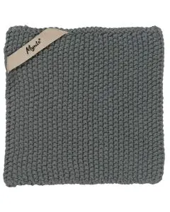 Grydelap Mynte Strikket - Mosgrøn