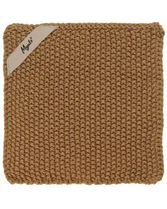 Grydelap Mynte Strikket - Honning