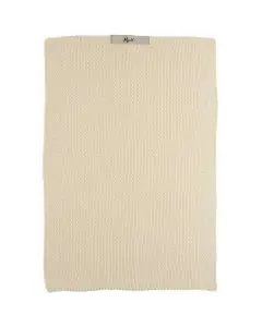 Håndklæde Mynte Strikket 40x60cm - Latte