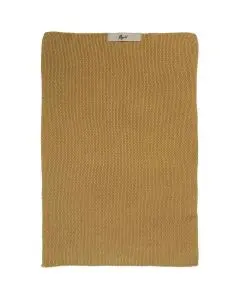 Håndklæde Mynte Strikket 40x60cm - Mustard