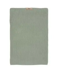 Håndklæde Mynte Strikket - Støvgrøn