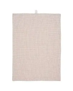 Viskestykke Silas natur m/små brune tern