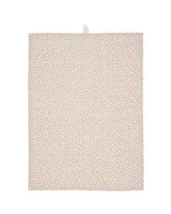 Viskestykke Ella natur m/røde blomster