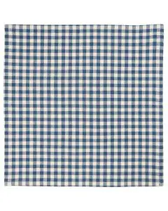 Stofserviet Lucas mørkeblå m/naturfarvede små tern