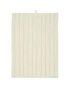 Viskestykke Billy natur m/grønne striber