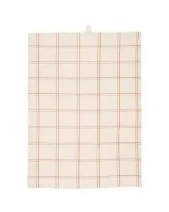 Leonard natur m/rustikbrunt ternet mønster