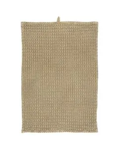 Viskestykke vaffelmønster cognac