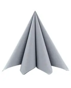 Mank Stofligende Serviet 40x40cm 50stk - Grå