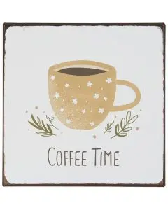 Metalskilt - Coffee Time