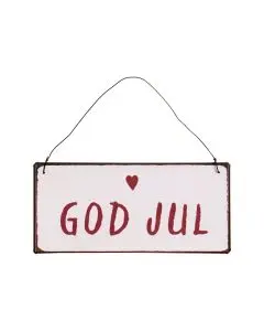 Metalskilt God Jul