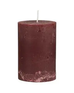 Rustik bloklys rød 6,8x10cm